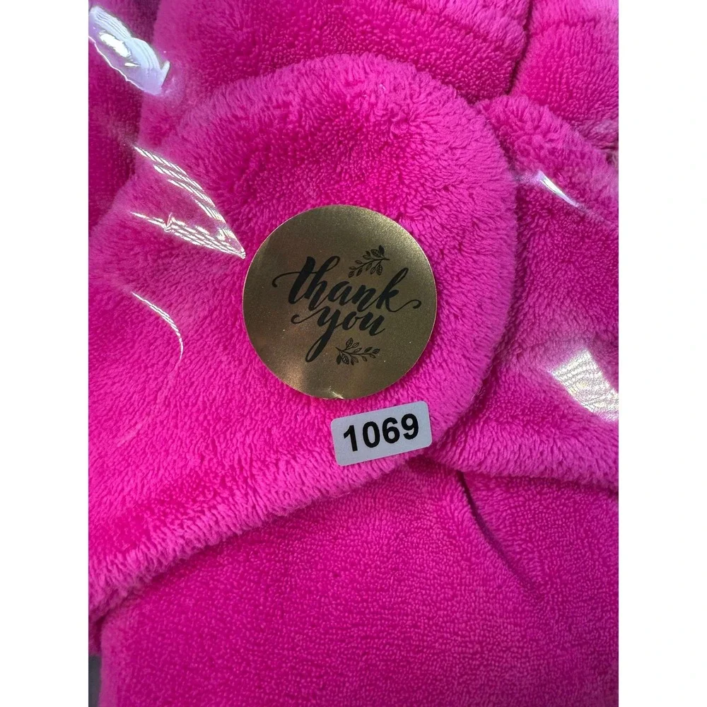 Disney Princess Cinderella Fleece Hooded Poncho Kids Girl Pink Bunny Ears Easter - Picture 13 of 13